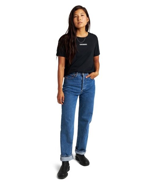 BURTON(バートン)の「オーガニックコットン 半袖 ロゴ Tシャツ(Tシャツ/カットソー・レディース・ブラック/ホワイト/グレー・XS/S/M)」の4枚目の写真