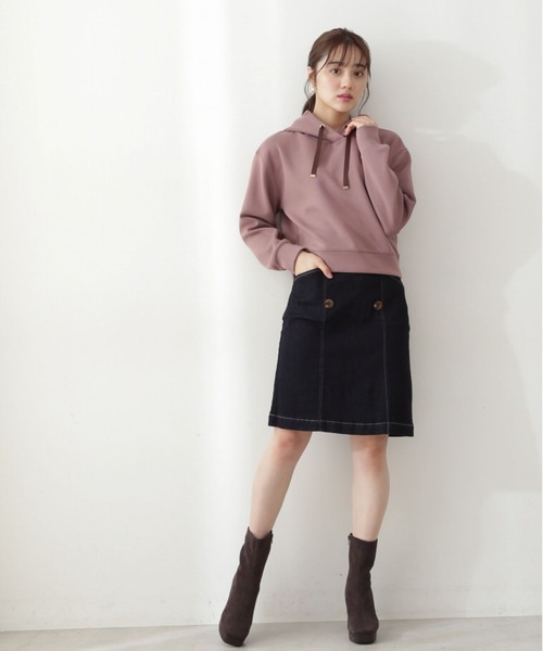 PROPORTION BODY DRESSING（プロポーションボディドレッシング）の「＜Ｅ＞ミニデニムスカート / 1212227903（スカート・レディース・ダークネイビー/ブラック・X-SMALL/MEDIUM/SMALL）」の3枚目の写真