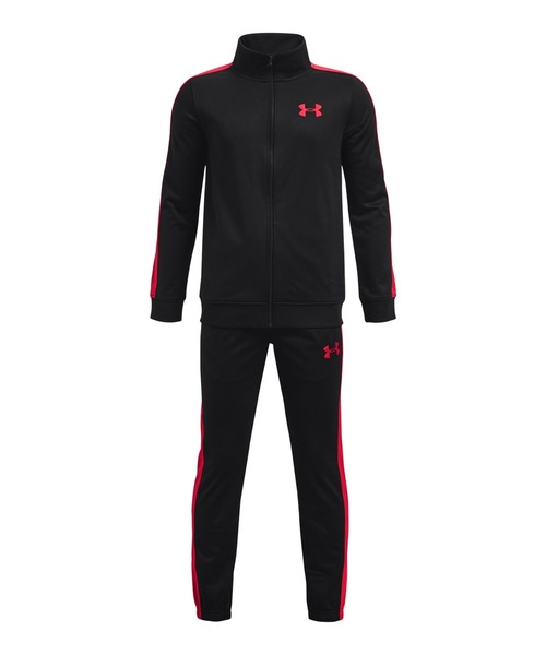 UNDER ARMOUR（アンダーアーマー）の「UAニット トラックスーツ（トレーニング/ボーイズ）（ジャージ・キッズ・ブラック×レッド/ブラック/ネイビー・130cm/140cm/150cm/160cm）」の3枚目の写真