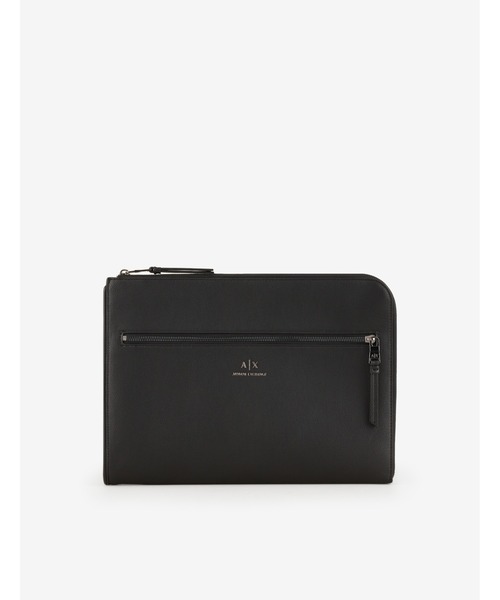 ARMANI EXCHANGE(アルマーニエクスチェンジ)の「【A|X アルマーニ エクスチェンジ】AXロゴ L字ファスナークラッチバック(クラッチバッグ・メンズ・ブラック・FREE)」の1枚目の写真
