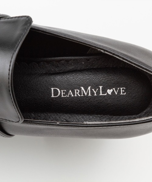 DearMyLove(ディアマイラブ)の「パールリボンローファーパンプス(パンプス・レディース・ブラック/ブラック×シルバー/ブラック×ゴールド・22.5cm/23cm/24cm/25cm/25.5cm/23.5cm/24.5cm)」の12枚目の写真