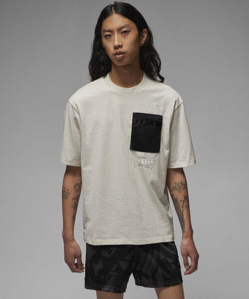 ナイキ ジョーダン Jordan 【 X Paris Saint-Germain Pocket T-Shirt Mens 】 メンズ PSGxジョーダンポケットTシャツ-ダークグレー