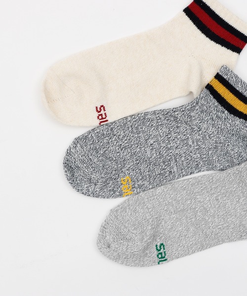 HANES(ヘインズ)の「【Hanes/ヘインズ】メンズ【3足組】ショートレングスソックス撚り【ノンパイル】(ソックス/靴下・メンズ・その他7・MEDIUM/SMALL)」の2枚目の写真