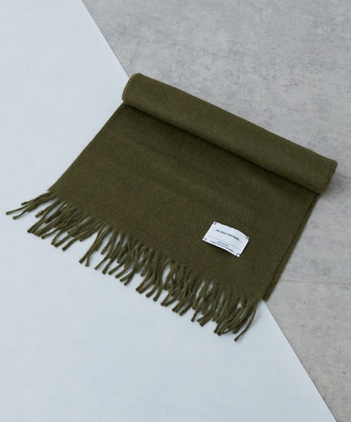 Lui's（ルイス）の「【THE INOUE BROTHERS/イノウエブラザーズ】Brushed Scarf / アルパカマフラー（マフラー・メンズ・チャコールグレー/ライトグレー/ブラック/ネイビー/ブラウン/グレー/カーキ/オレンジ/グリーン/キャメル/バーガンディー/キナリ・FREE）」の7枚目の写真