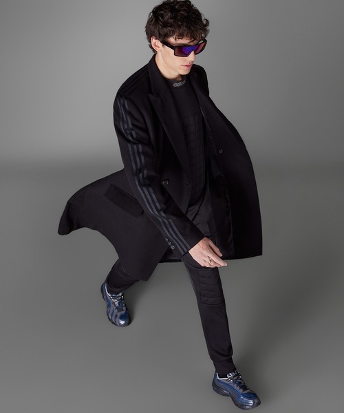 【希少】Adidas Blue Version Chile 62 ダブルコート adidas Men's Lifestyle Blue Version Chile 62 Wool Coat - Black