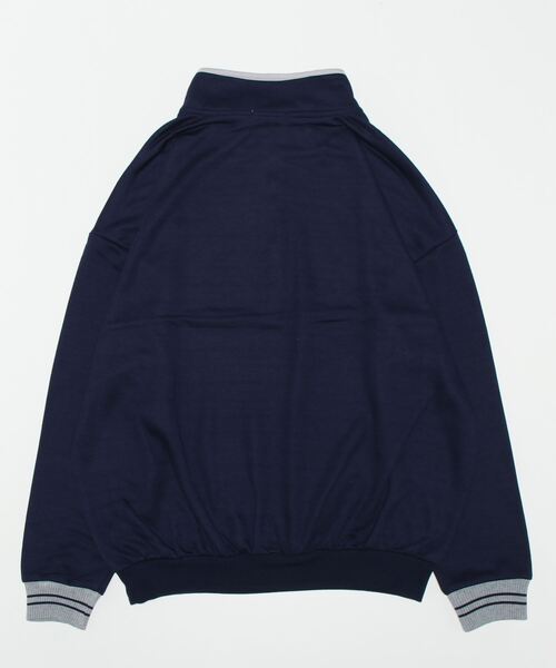 sunny branch(サニーブランチ)の「★裏毛ハーフZIP★ビッグトレーナー(300g)(スウェット・レディース・ネイビー/ブラック/杢グレー・L/LL/M)」の7枚目の写真
