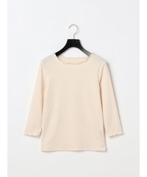 Perfect Suit FActory | パワーネット付きテレコボートネック7分袖(ニット/セーター)