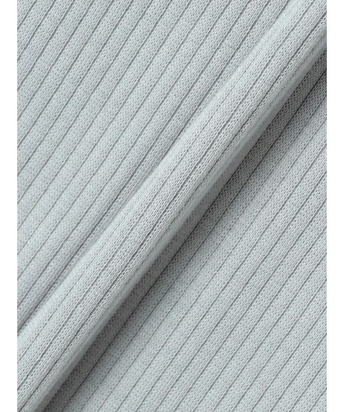 Perfect Suit FActory（パーフェクトスーツファクトリー）の「パワーネット付きテレコボートネック7分袖（ニット/セーター・レディース・サンドベージュ/ブルー/ホワイト・L/M/S）」の16枚目の写真