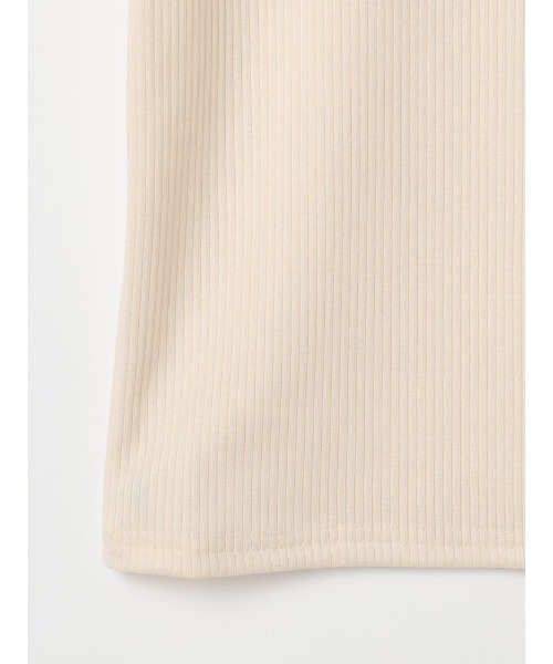 Perfect Suit FActory（パーフェクトスーツファクトリー）の「パワーネット付きテレコボートネック7分袖（ニット/セーター・レディース・サンドベージュ/ブルー/ホワイト・L/M/S）」の8枚目の写真