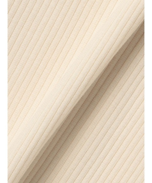 Perfect Suit FActory（パーフェクトスーツファクトリー）の「パワーネット付きテレコボートネック7分袖（ニット/セーター・レディース・サンドベージュ/ブルー/ホワイト・L/M/S）」の4枚目の写真