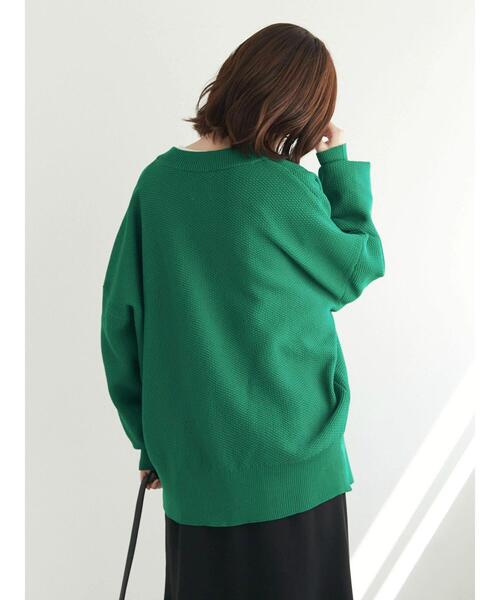 Green　Parks（グリーンパークス）の「かるい柄編みカーディガン（カーディガン/ボレロ・レディース・ブルー/ピンク/グリーン・FREE）」の9枚目の写真