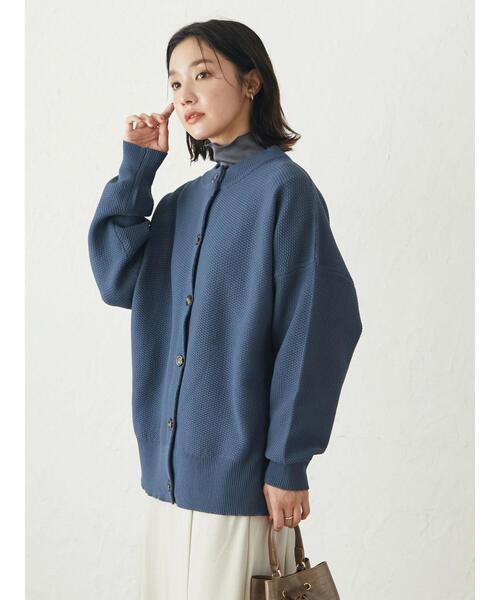 Green　Parks（グリーンパークス）の「かるい柄編みカーディガン（カーディガン/ボレロ・レディース・ブルー/ピンク/グリーン・FREE）」の15枚目の写真