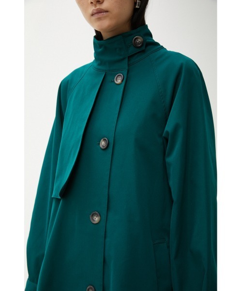 AZUL by moussy（アズールバイマウジー）の「STAND COLLAR TRENCH COAT Ⅱ/スタンドカラートレンチコートⅡ（トレンチコート・レディース・ダークグリーン/ブラック/ベージュ・SMALL/MEDIUM）」の10枚目の写真