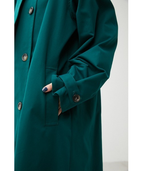 AZUL by moussy（アズールバイマウジー）の「STAND COLLAR TRENCH COAT Ⅱ/スタンドカラートレンチコートⅡ（トレンチコート・レディース・ダークグリーン/ブラック/ベージュ・SMALL/MEDIUM）」の12枚目の写真