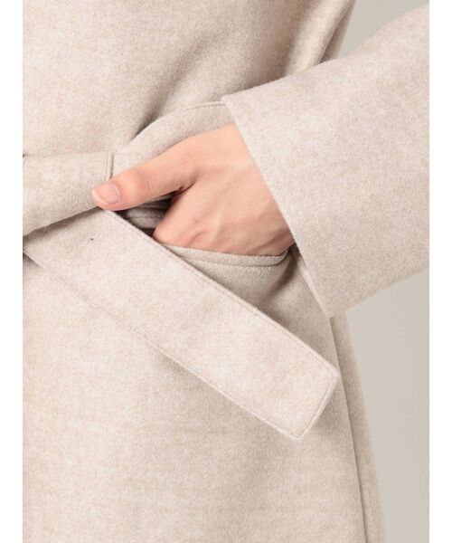 RESEXXY(リゼクシー)の「ノーカラーロングコート(ノーカラーコート・レディース・ブラック/ベージュ/アイボリー・FREE)」の21枚目の写真