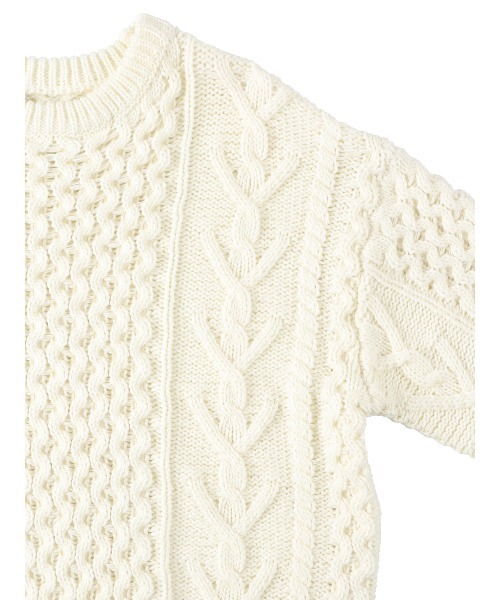 MIRO AMURETTE（ミロアミュレット）の「aran knit（ニット/セーター・レディース・ホワイト・FREE）」の11枚目の写真