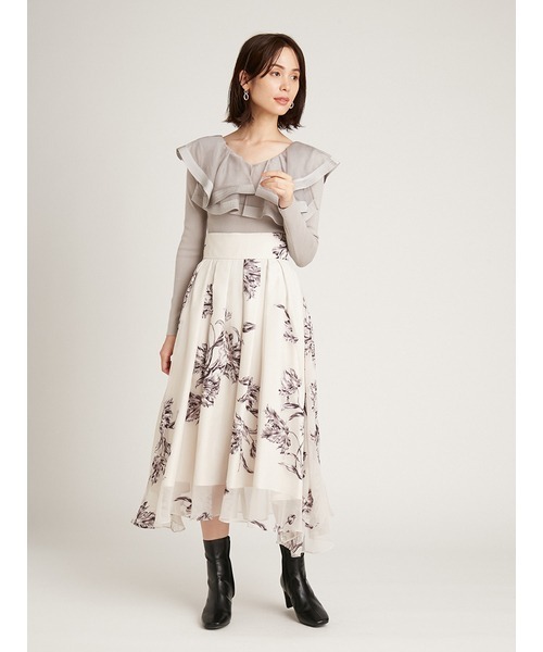 SNIDEL(スナイデル)の「アンクルブーツ(ブーツ・レディース・ブラック/ライトグレー・SMALL/MEDIUM/LARGE)」の5枚目の写真