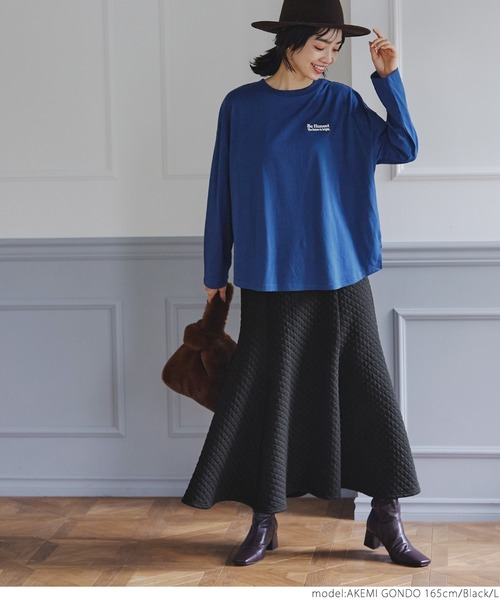 coca（coca）（コカ）の「＼新色登場／キルトマーメイドスカート（スカート・レディース・ブラック/アイボリー・M/L）」の10枚目の写真