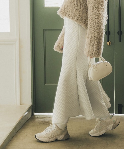 coca（coca）（コカ）の「＼新色登場／キルトマーメイドスカート（スカート・レディース・ブラック/アイボリー・M/L）」の19枚目の写真