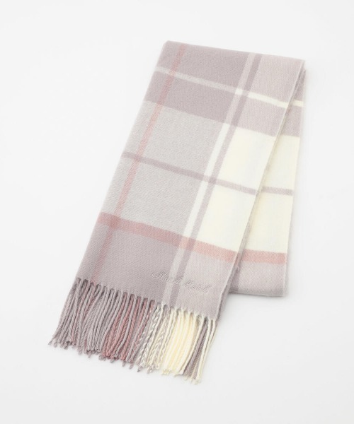 MISCH MASCH（ミッシュマッシュ）の「チェックマフラー（マフラー・レディース・ベビーピンク/グレイッシュベージュ/ライトブルー/ライトグレー・FREE）」の17枚目の写真