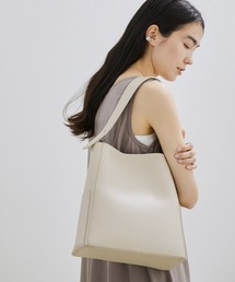 SALON adam et rope' | [ご好評につき新色追加]ダブルポケットワンハンドルバッグ(トートバッグ)