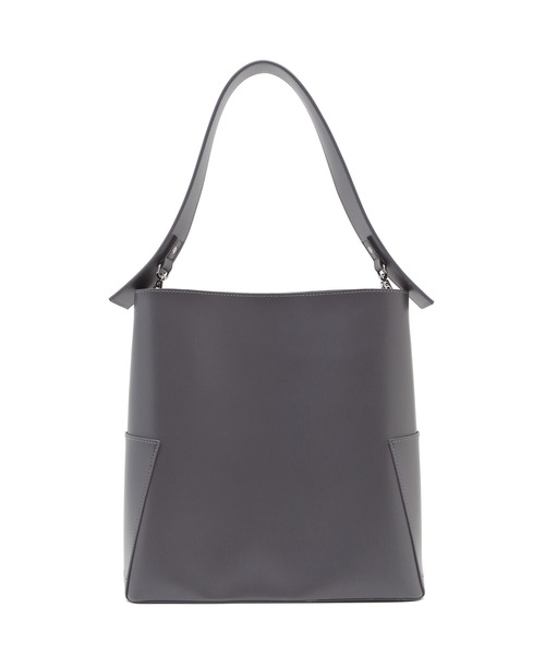 SALON adam et rope'（サロン アダム エ ロペ）の「[ご好評につき新色追加]ダブルポケットワンハンドルバッグ（トートバッグ・レディース・ブラック/グレー/オフホワイト/ダークブラウン/シルバー系その他・FREE）」の8枚目の写真