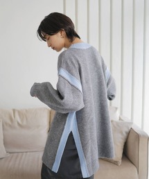 LIAN | バイカラーニットプルオーバー(ニット/セーター)