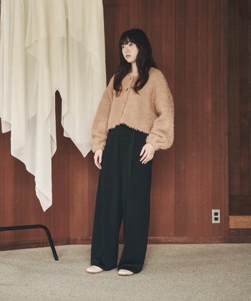 タックパンツ/低身長さん向けSサイズあり（その他パンツ）｜moi