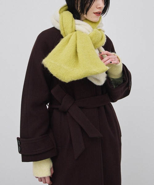 PUBLIC TOKYO(パブリックトウキョウ)の「【リバーシブル】アルパカシャギーマフラー(マフラー・レディース・ブルー/アイボリー/ダークグレー・FREE)」の15枚目の写真