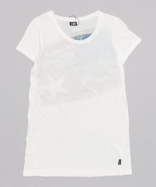 L.G.B.（ルグランブルー）の「L.G.B./ルグランブルー/ＡｍｅｒｉｃａｎＦｌｇ/ＨＳＣ（Tシャツ/カットソー・レディース・ホワイト・1）」の3枚目の写真