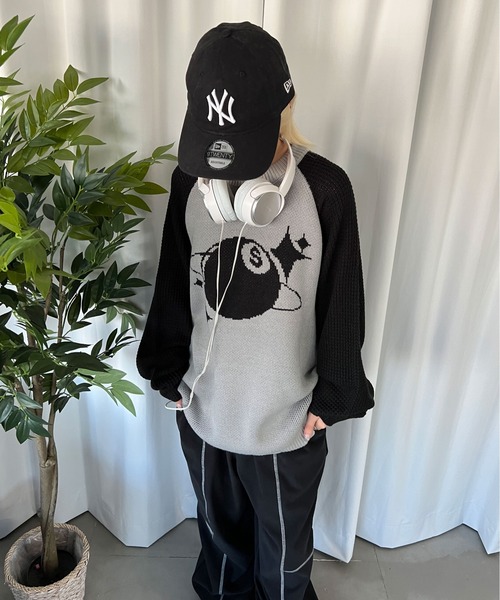 sedacle(セダクル)の「ラグランワッフルニット(ニット/セーター・メンズ・ブラック/ブラウン・MEDIUM/LARGE)」の17枚目の写真