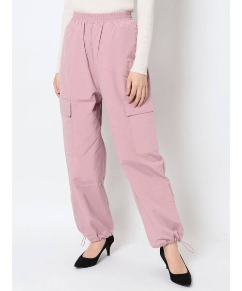 MURUA（ムルーア）の「ベネシャンカーゴパンツ（カーゴパンツ・レディース・アイボリー/ブラック/カーキ/ピンク/ベージュ/オレンジ・FREE）」の6枚目の写真