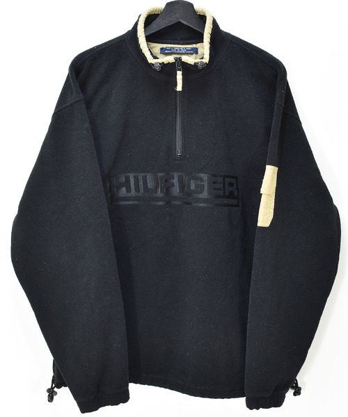 【ヴィンテージ古着】90s TOMMY HILFIGER / トミーヒルフィガー ハーフジップ フリースプルオーバー