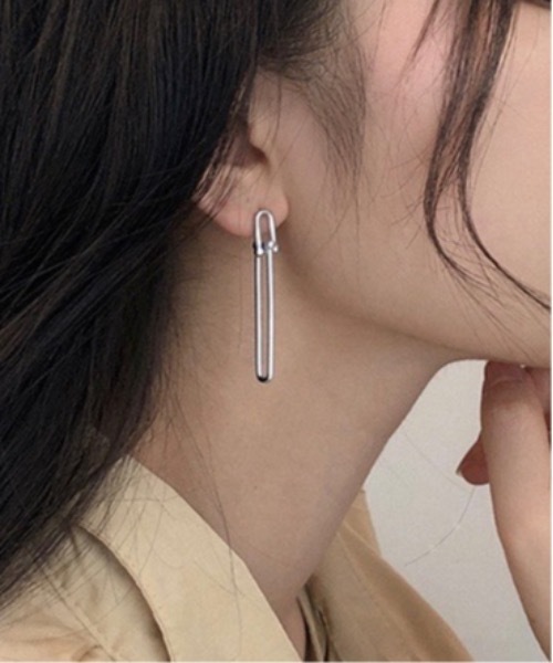 Burner（バーナー）の「【OKUOKU　0909】 チェーンモチーフピアス oku-pierce-641676721781-55（ピアス（両耳用）・レディース・A/B・FREE）」の2枚目の写真