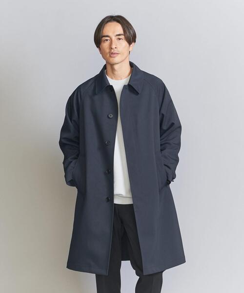 BEAUTY&YOUTH UNITED ARROWS(ビューティーアンドユースユナイテッドアローズ)の「クリアリー ツイル バルカラー コート(ステンカラーコート・メンズ・ネイビー/ライトグレー/ベージュ・S/M/L/XL)」の15枚目の写真