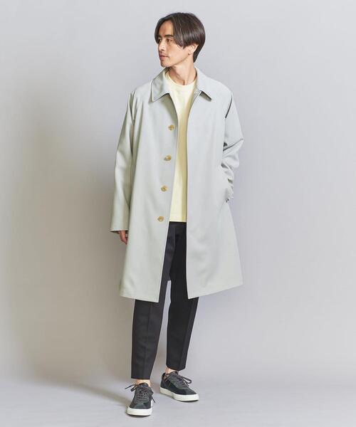 BEAUTY&YOUTH UNITED ARROWS(ビューティーアンドユースユナイテッドアローズ)の「クリアリー ツイル バルカラー コート(ステンカラーコート・メンズ・ネイビー/ライトグレー/ベージュ・S/M/L/XL)」の5枚目の写真