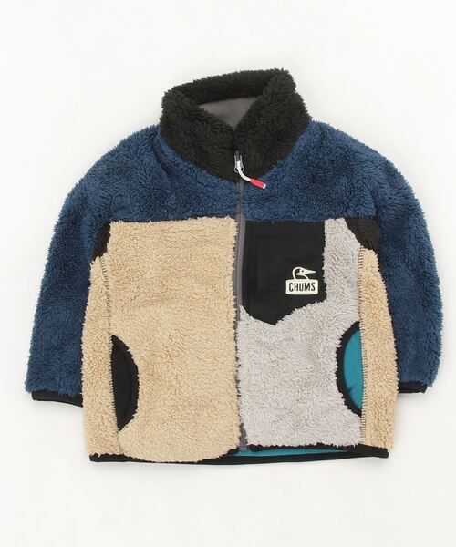 CHUMS(チャムス)の「チャムス CHUMS Kids Bonding Fleece Jacket(その他アウター・キッズ・ブルー・J/S/J/L/J/M)」の1枚目の写真