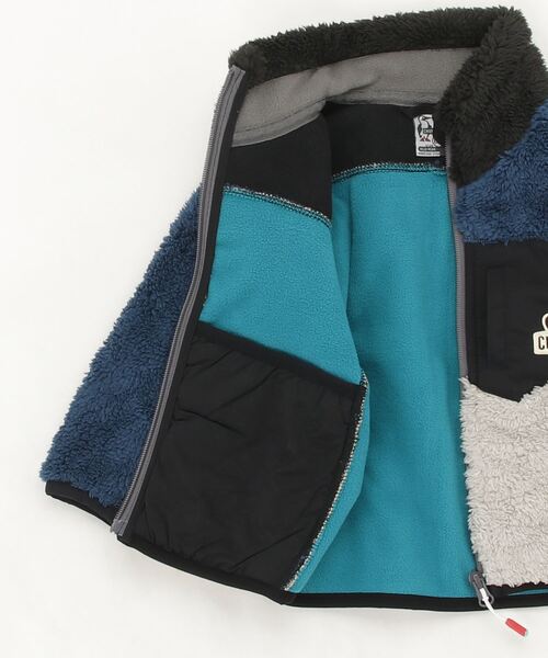 CHUMS(チャムス)の「チャムス CHUMS Kids Bonding Fleece Jacket(その他アウター・キッズ・ブルー・J/S/J/L/J/M)」の2枚目の写真