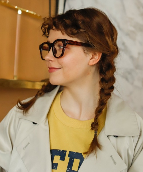 Birthday room（バースデイルーム）の「セミワイドフレーム伊達メガネ（メガネ・レディース・ブラック/ブラウン・FREE）」の11枚目の写真