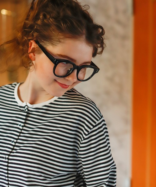 Birthday room（バースデイルーム）の「セミワイドフレーム伊達メガネ（メガネ・レディース・ブラック/ブラウン・FREE）」の15枚目の写真