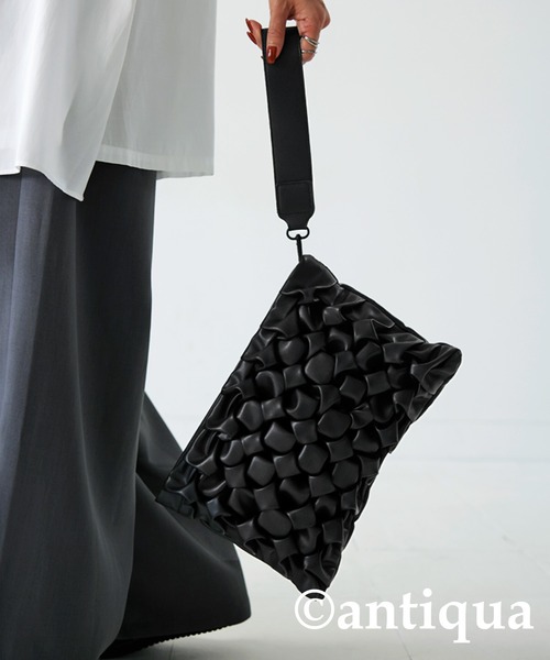 antiqua（アンティカ）の「2wayクラッチバッグ（クラッチバッグ・レディース・ブラック・FREE）」の12枚目の写真