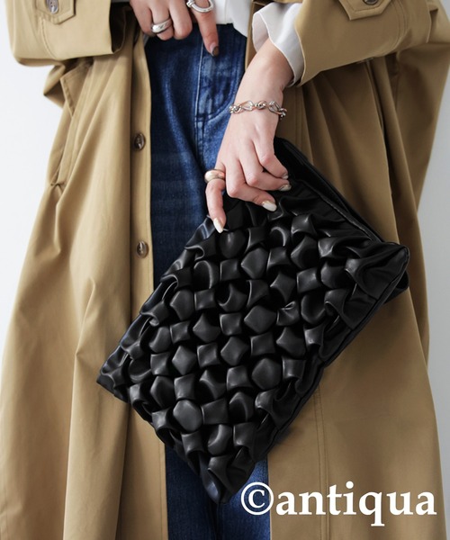 antiqua（アンティカ）の「2wayクラッチバッグ（クラッチバッグ・レディース・ブラック・FREE）」の15枚目の写真