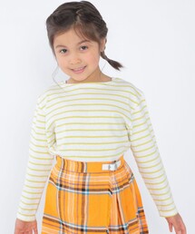 SHIPS（シップス）の「SHIPS KIDS:100～130cm / リサイクルコットン ボーダー 長袖 TEE（Tシャツ/カットソー・キッズ）」