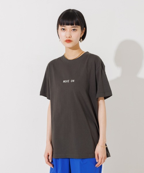 NOMINE(ノミネ)の「オリジナルロゴTシャツ(Tシャツ/カットソー・レディース・ホワイト/チャコールグレー/パープル/グレー/ホワイト系その他/レモンイエロー・フリー)」の1枚目の写真