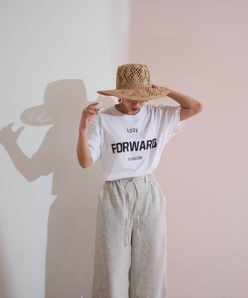 NOMINE(ノミネ)の「オリジナルロゴTシャツ(Tシャツ/カットソー・レディース・ホワイト/チャコールグレー/パープル/グレー/ホワイト系その他/レモンイエロー・フリー)」の19枚目の写真