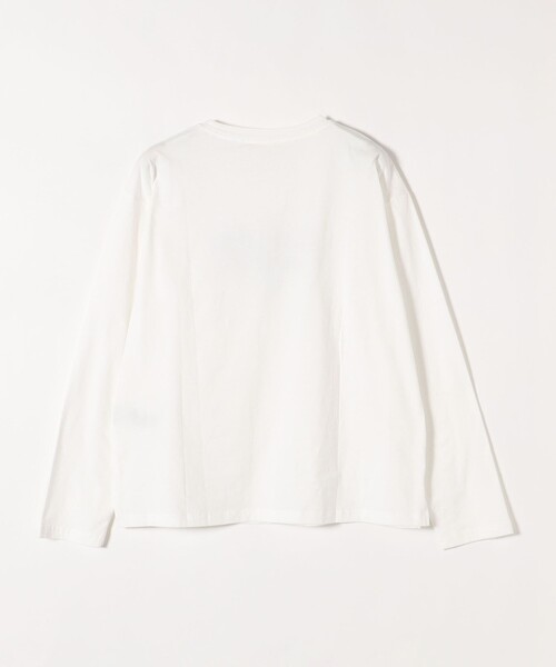 monmimi(モンミミ)の「【SHIPS any別注】MONMIMI:〈洗濯機可能〉 ロゴ プリント ロング TEE 23SS(Tシャツ/カットソー・レディース・ホワイト/ピンク/ベージュ・ONE SIZE)」の5枚目の写真