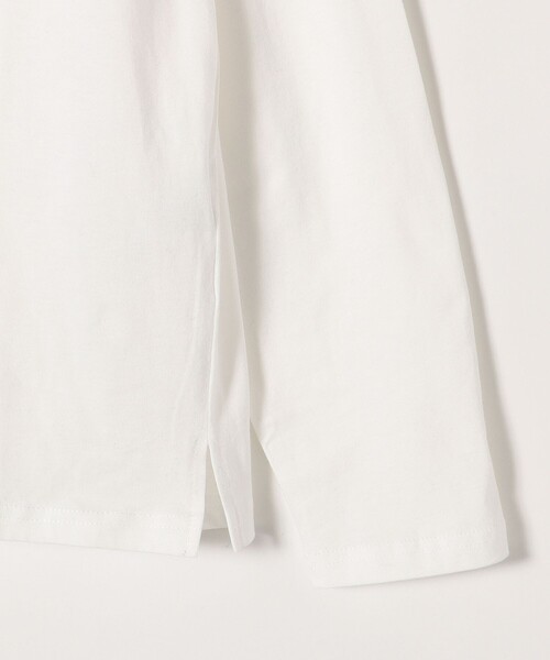 monmimi(モンミミ)の「【SHIPS any別注】MONMIMI:〈洗濯機可能〉 ロゴ プリント ロング TEE 23SS(Tシャツ/カットソー・レディース・ホワイト/ピンク/ベージュ・ONE SIZE)」の7枚目の写真