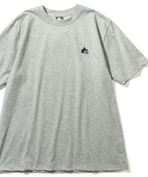 LOGOS park（ロゴスパーク）の「【LOGOS Park/ロゴスパーク】リサイクルコットン ショートスリーブ ワンポイントロゴTシャツ（Tシャツ/カットソー・メンズ・オレンジ/チャコール/ベージュ/ネイビー/イエロー/ベージュ系その他/杢グレー/オフホワイト/カーキ/サックスブルー/カーキ系/ベージュ系/ホワイト/ブルー/ダークオレンジ/ブラック・2L/M/L/LL）」の5枚目の写真
