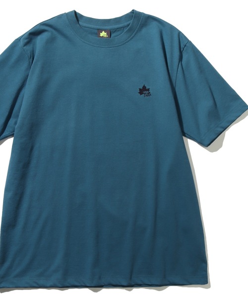 LOGOS park（ロゴスパーク）の「【LOGOS Park/ロゴスパーク】リサイクルコットン ショートスリーブ ワンポイントロゴTシャツ（Tシャツ/カットソー・メンズ・オレンジ/チャコール/ベージュ/ネイビー/イエロー/ベージュ系その他/杢グレー/オフホワイト/カーキ/サックスブルー/カーキ系/ベージュ系/ホワイト/ブルー/ダークオレンジ/ブラック・2L/M/L/LL）」の13枚目の写真