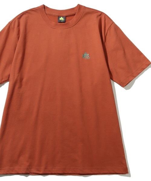 LOGOS park（ロゴスパーク）の「【LOGOS Park/ロゴスパーク】リサイクルコットン ショートスリーブ ワンポイントロゴTシャツ（Tシャツ/カットソー・メンズ・オレンジ/チャコール/ベージュ/ネイビー/イエロー/ベージュ系その他/杢グレー/オフホワイト/カーキ/サックスブルー/カーキ系/ベージュ系/ホワイト/ブルー/ダークオレンジ/ブラック・2L/M/L/LL）」の16枚目の写真